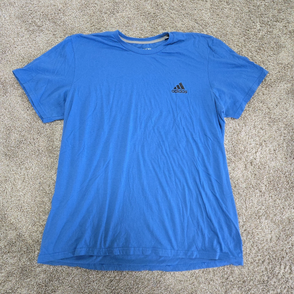Adidas Men's Blue Short Sleeve Tee